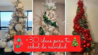 🎄MAS DE 30 IDEAS ARBOLES DE NAVIDAD 2024  DECORACION DE NAVIDAD🎄 [upl. by Devine]