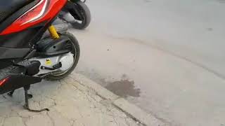 Aprilia SR50 R Burnout [upl. by Einalam441]