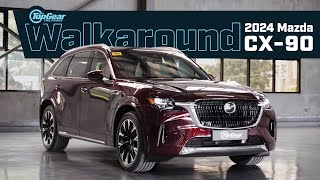 2024 Mazda CX90 preview Walkaround of Mazda’s largest SUV  Top Gear Philippines [upl. by Ayotnahs768]