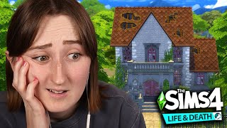 i built a rundown starter home using only The Sims 4 Life amp Death [upl. by Asyla935]