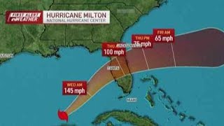 Tracking Hurricane Milton  Live radar and imagery [upl. by Nosittam]