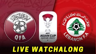 Qatar vs Lebanon Live Reaction AFC Asian Cup [upl. by Aline]