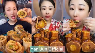 Asmr mukbang eating yummy beef bone marow 쇠고기 골수 牛骨髓 अस्थि मज्जा 牛骨髄 Rinderknochenmark 688 [upl. by Ahsille]