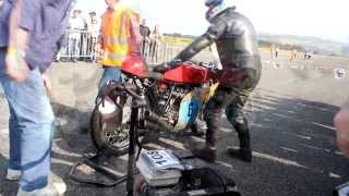 Honda 250 6 cylinder RC166 start up Jurby festival Isle of Man during the Manx Grand Prix Classic TT [upl. by Donela]