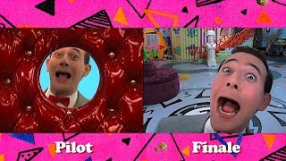 PeeWees PLAYHOUSE Side by Side COMPARISON Pilot vs Finale Intro [upl. by Strep]