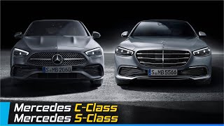 The new Mercedes CClass Vs Mercedes SClass  Design amp Dimensions Comparison [upl. by Asteria]