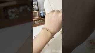 Tourmaline bracelet ✨braceletdesign braceletmaking bracelets bracelettutorial beading jewelry [upl. by Aciras]