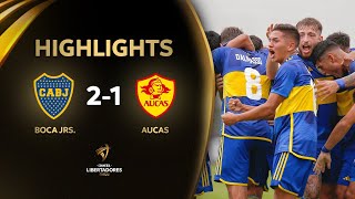 BOCA JUNIORS vs AUCAS 21  RESUMEN  CONMEBOL LIBERTADORES SUB 20 2024 [upl. by Anse]