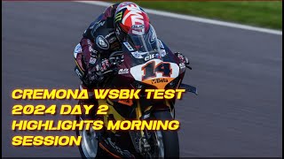 WSBK Cremona 2024 test day 2 results highlights morning session [upl. by Oberg]