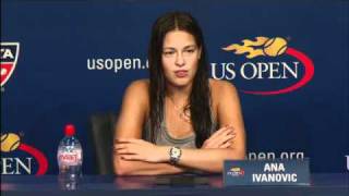 2010 US Open Press Conferences Ana Ivanovic Second Round [upl. by Jerroll]