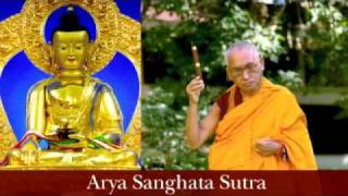 Parte del Arya Sanghata Sutra recitado en Tibetano por Lama Zopa Rimpoche  Tibetan Rinpoche [upl. by Seaddon]