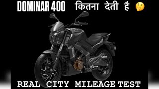 Dominar 400 City Mileage Test🔥 Extreme Traffic😰 कितना देती है 🤔 mileagetest dominar400 [upl. by Anilatak]