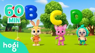 Lets Pop The Alphabet Balloon  ABC Song  More Nursery Rhymes amp Kids Songs  Hogi Pinkfong [upl. by Iahcedrom18]