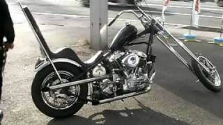 Japanese LongFork Chopper HD 1960FL 88ci Kick Start [upl. by Rraval]