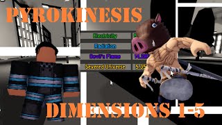 All Pyrokinesis Locations Anime Fighting Simulator Dimensions 15 [upl. by Moreland377]