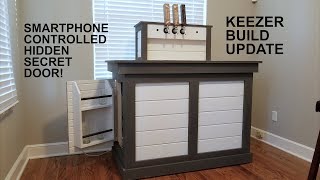 Keezer Build Update 1 ArduinoSmartphone Controlled Secret Door [upl. by Osgood]