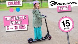 Evercross EV06C  La Meilleure Trottinette Enfants  Mila la teste à fond   Test Complet [upl. by Eronel]