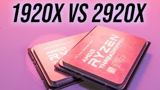 AMD 1920X vs 2920X  Threadripper Comparison and Benchmarks [upl. by Trauner]