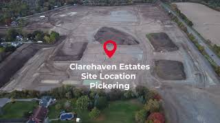 Clarehaven Estate Homes Pickering  📞 6476284025  Aerial Site Location [upl. by Randolph632]