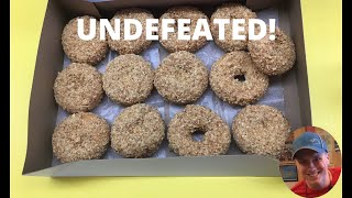 UNDEFEATED DONUT CHALLENGE  Nutty Challenge  Donnas Donuts Flint MI [upl. by Gautea]