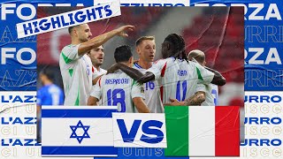 Highlights IsraeleItalia 12  Nations League 202425 [upl. by Felicle]