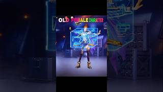 NEW FEMALE CHARACTER VS OLD FEMALE CHARACTER freefire shortvideo [upl. by Anoyi487]