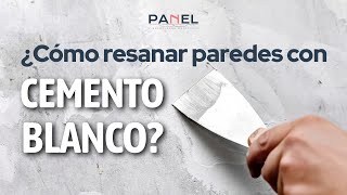 Cómo resanar paredes con cemento blanco ¡adiós a las grietas [upl. by Atsirtal]