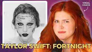 TAYLOR SWIFT Fortnight  Vocal Coach Reacts [upl. by Arndt]