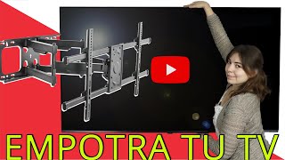 📺 Cómo EMPOTRAR TU TV  Pantalla en la Pared  Soporte Commercial Electric XD2476  Sistema VESA [upl. by Gierk827]