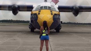 Blue Angels C130 Fat Albert start up [upl. by Ycrem791]