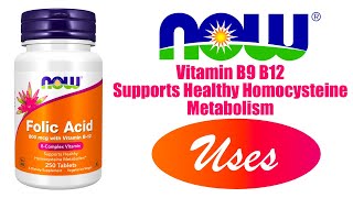 Vitamin B9 Folic Acid 800 mcg with Vitamin B12 Tablets [upl. by Beverly]