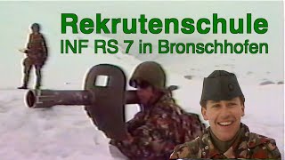 Lokalfernsehen Wil Rekrutenschule Inf RS 7 in Bronschhofen 1987 [upl. by Gnort582]