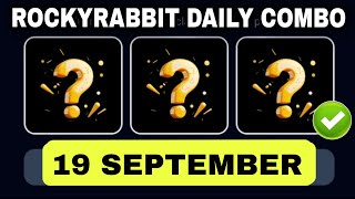 19 September Rocky Rabbit Daily Combo  Today Rocky Rabbit Superset Card  Rocky rabbit Daily Combo [upl. by Giesser]