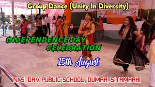 Independence Day Celebration Group Dance Theme Unity In Diversity N S DAV Public School [upl. by Jacklyn]