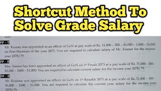 Income From Employment Bbs 3rd Year Salary Grade Shortcut Method [upl. by Gianina94]