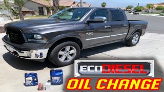 RAM 1500 EcoDiesel Oil Change [upl. by Buffy]