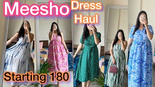 Trendy Meesho Dress Haul starting rs 180  Affordable Office Casual wear Deekshavlogs [upl. by Sidell]