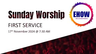 Sunday Worship  First Service  17 Nov 2024 [upl. by Yirinec]