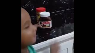 Kid spells Nutella butpeanut butter [upl. by Lleryd]