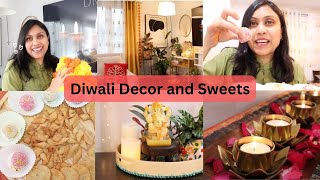 Diwali Living Room Decor  Quick Sweet and Snacks for Diwali Preparation [upl. by Jorey655]