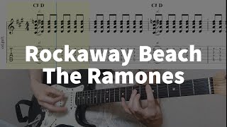 Rockaway Beach  The Ramones  guitar tab easy [upl. by Aniretac293]