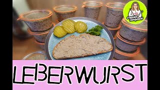 Leberwurst nach dem Rezept von meinem Vater  ohne Kühlung haltbarohne NPS [upl. by Hornstein821]