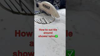 How to cut tile  shower valve shorts diy tile [upl. by Etteiram839]