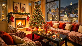 Christmas Jazz Instrumental Music for Relax Stress Relief 🎄 Cozy Christmas Coffee Shop Ambience [upl. by Auburn]