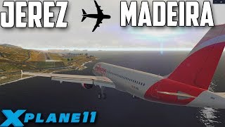 X Plane 11  Uno de los aeropuertos mas peligrosos del mundo  Jerez  Madeira [upl. by Pruter]