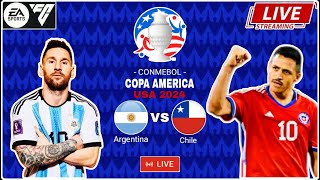 🔴Live  Argentina Vs Chile Copa America 2024 Today Live Match [upl. by Timi]