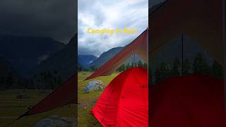 Camping in the rain mountains mountaincamping campingadventure gohikecamp travel campingtrip [upl. by Platt454]