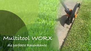 Multitool Worx Rasentrimmer l perfekte Rasenkante schneiden l Teil 12 l nachhaltig Grün [upl. by Noevart]