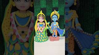 DIY How to make Polymer clay miniature Radha Rani and Krishna  DIY Easy Super Clay Tutorialclayart [upl. by Ress657]