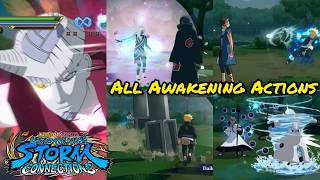 All Awakening ActionsNaruto x Boruto Ultimate Ninja Storm Connections All DLC Included ENG DUB [upl. by Seugirdor]